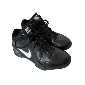 Nike Air Visi Pro Black Leather Basketball Sneakers Sz 6